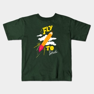 Flying Pencil Kids T-Shirt